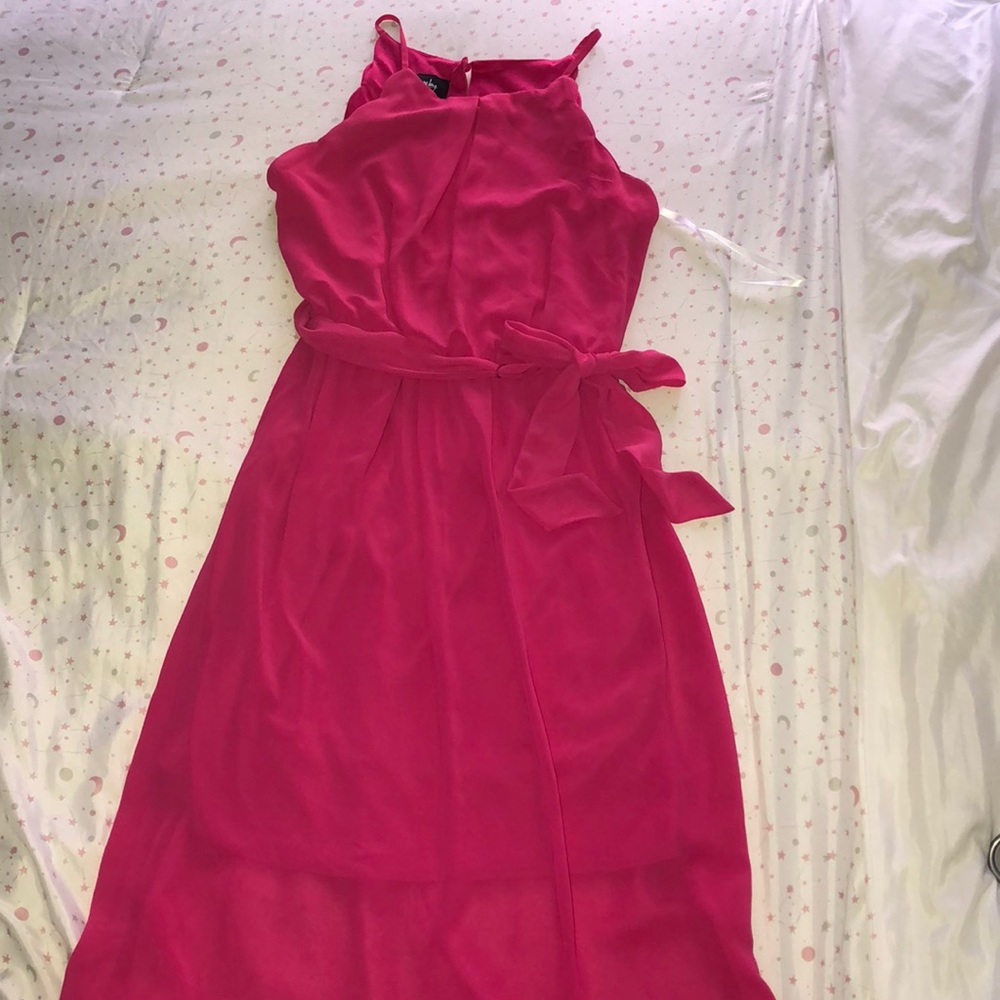 Hot pink dress